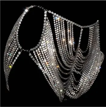 Echonight Crystal Pás, Brucho Sukne Reťazca Ženy Diamante Bielizeň Strapec Festival Strany Elegantné Reťazca Sexy Telo Postroj Šperky