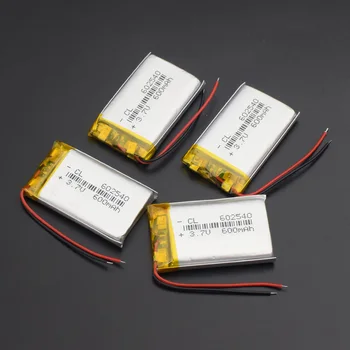 3/4/8PCS polymer lithium batéria, 3,7 V 602540 jazdy záznamník všeobecné 600mAh batérie nahrávanie pero Nabíjateľná Li-ion Bunky