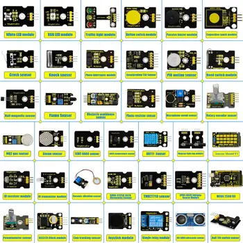 2019 NOVÉ!Keyestudio Nový Senzor Starter Kit V2.0 37 1 Box S (Mega 2560 Rady) pre Arduino Auta