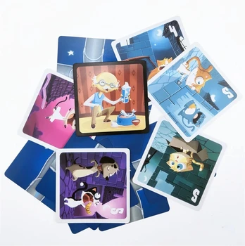 Nový príchod chabyrinthe doskové hry vysokej kvality roztomilý mačiatko mačka karty, pre deti darček anglické verzie home party kartová hra