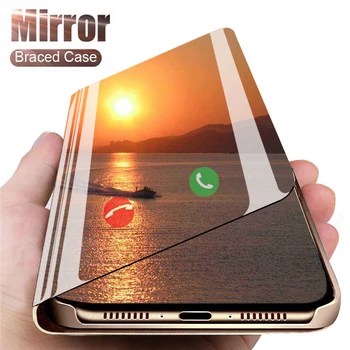 Smart Mirror Telefón puzdro Pre Xiao Redmi 8 8A Flip Zadný Kryt Prípadoch Pre Xiao Redmi Poznámka 8 pro 8T Note8pro Stojí Funda Coque