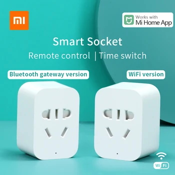 Xiao Mi Smart Zásuvky Mijia Smart home plug wifi alebo Bluetooth Verzia APLIKÁCIE Diaľkové Ovládanie Napájania Detekcie Pracovať s Mi domov APP