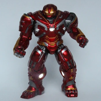 Marvel Avengers Hulkbuster s LED Svetlom 20 cm Ironman Super Hrdina Hulk PVC Akcie Obrázok Model Hračky s Nabíjací Kábel