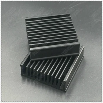 ( Doprava zadarmo ) 2 KS čierne balík mail 50x50x12.7mm počítač radiátor chladič pre chladenie CPU chladičov hliníkových