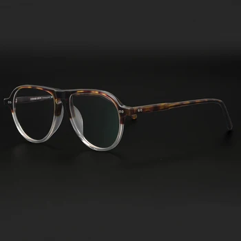 Japonský Dizajnér Značky Acetát Okuliare Pilot Štýl Okuliare, Rám pre Mužov, Ženy Optických Okuliarov, Rámov oculos de grau
