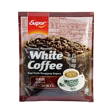 Doprava zadarmo 600g/taška Malajzia dovezené super super Ipoh uhlie pražené biela káva 3-v-1 classic