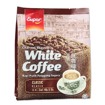 Doprava zadarmo 600g/taška Malajzia dovezené super super Ipoh uhlie pražené biela káva 3-v-1 classic