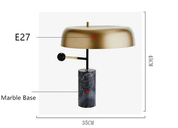 Taliansko design mramorový stôl lampa nový dizajn tabuľka svetlo luxusné tabuľka svetlo E27 mable osvetlenie hotel osvetlenie