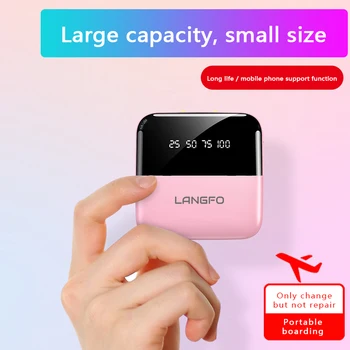 30000mAh Mini Výkon Banka Pre iPhone 6 7 8 Xiao Mi 9 Powerbank 30000 mAh Digitálny Displej Externé Nabíjačky Batérie Poverbank