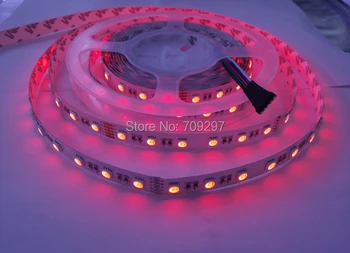 DHL ZADARMO 200m/veľa 4 Farby v 1 LED PCB DC12V/24V 5050SMD RGBW LED Pásy Svetla, RGB+ Biela / Teplá Biela,Vianočné svetlo
