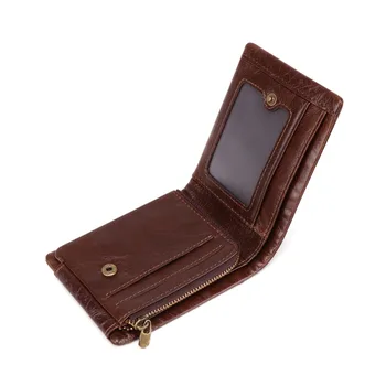 JOYIR Mužov Peňaženky pravej Kože Vintage Trifold Peňaženka na Mince Vrecku, Kabelke Cowhide Kožené Peňaženky, Pánske Muž Portomonee RFID