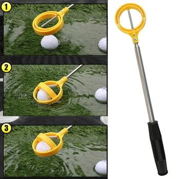 2m Golf Ball Retriever Prístroj Automaticky Prenosné Teleskopická Vyzdvihnúť Loptu Retriever Golf Vyzdvihnúť Automatické Zamykanie Lopatka Vybrať