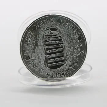 15pcs/veľa NÁS 50. Výročie Apollo 11 Mince Mesiac Vstupnej Striebro Zlato Pamätné Mince Darček