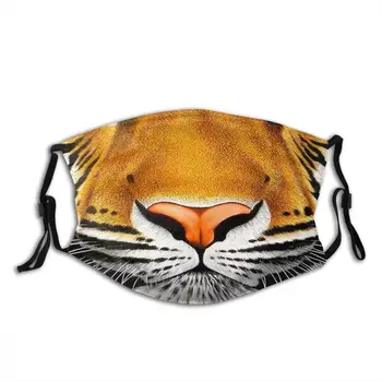 Tiger Tvár 3D Tiger Mask Dospelých Opakovane Anti Haze Proti Prachu úst čiapky s filtrom