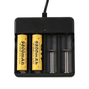 4pc/Veľa 18650 Batéria 3,7 V 9800mAh Nabíjateľná Li-ion Batéria pre Led flash light batéria 18650 batérie Veľkoobchod EU/US Nabíjačky