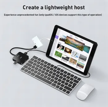 OTG IOS14 Adaptér Pre iPhone SE 12 11 XS XR X 8 7 Osvetlenia HDMI USB3.0 iPad Vzduchu/Mini Pripojenie HD/TV Kábel Projektora Konvertor