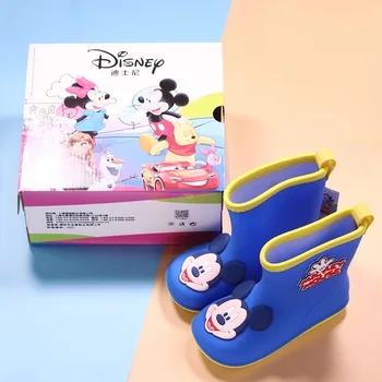 Dievčatá Disney Kreslené Minnie dážď topánky deti baby študentov Mickey Minnie non-slip dážď topánky topánky vody