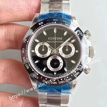 Sledujte 39 mm, luxusné značky automatické mechanické hodinky pre pánske hodinky mužov zafírové sklo z nerezovej ocele 5