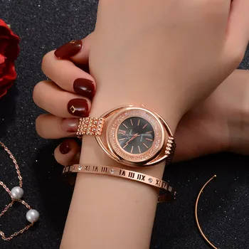 Módne Luxusné Ženy Sledovať 2020 Drahokamu Bežné dámske Hodinky Dámske ružové Zlato Hodinky, Náramok relogio feminino reloj mujer