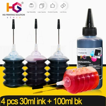 30ml Náplň Dye Ink Kit Kompatibilný Pre HP 301 302 ATRAMENTOVÉ kazety Pre Deskjet 2130 2135 1110 3630 3632 Inkjetprinter 3830 3834 4650
