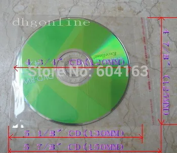 200 KS CD, DVD Rukávy Prípade, Modrá Disk Skladovanie Držiteľa