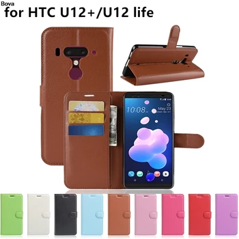 Puzdro pre HTC U12 Život Peňaženky Kryt Držiaka Telefónu Prípadoch pre HTC U12 Plus / U12+ Pu Kožené puzdro