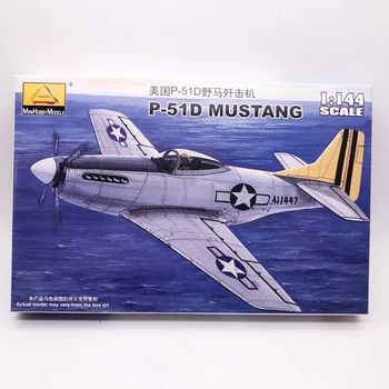 1: 144 USA P-51D MUSTANG Fighter Vojenské Montáž Air Force Bojové Lietadlá Modelu