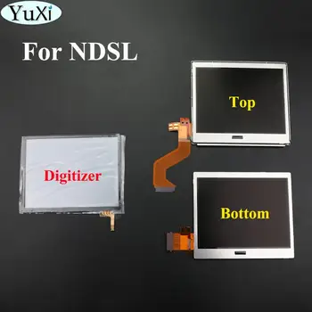 YuXi Hornej Hornej / Dolnej Dolnej časti LCD Displej Dotykový Displej Digitalizátorom. Skla Pre Nintendo DS Lite pre DSL NDSL Herné Konzoly
