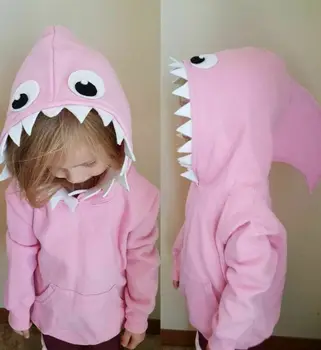 Dievčatá Shark Oblečenie Deti Dievča Mikina Hoodies Bunda, Kabát vrchné oblečenie 1-6T