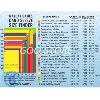 50 Rukávy MAYDAY Doskové Hry, Karty, Premium Hrubšie Rukáv Ochranné vymazať kartu rukávy