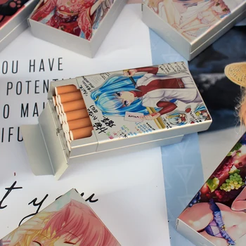 Animácie Súvisiace Produkty Anime Príslušenstvo Darček Giveway Hliníkovej Zliatiny Posuvné Cigariet Box Prípade Pre Človeka Obrázok Vlastné Foto