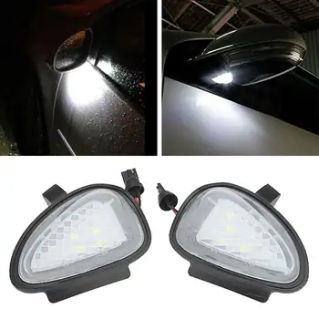 2 ks Auto Pod LED Bočné Zrkadlo Puddle Svetlá Svetlá pre VW Golf je Glaxay MK6 Cabriolet