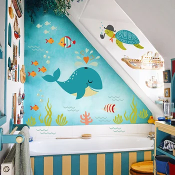 PVC lôžková izba stenu nálepka pre deti roomshome dekorácie, doplnky, módne stenu, nálepky nástenná maľba detská izba stenu papier QTM305-4