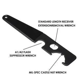Taktické AR Nástroj Kľúča Hrad Matica .223 Zásob Nainštalujte Odstránenie Barel AR15 Hrad Ústie Brzdy Pušku