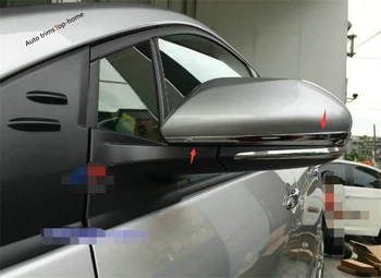 Yimaautotrims Dvere Zrkadlo na Ochranu Pásy Kryt Výbava vhodné Pre Toyota Prius Prime PHV 2017 2018 ABS / Exteriér Chróm Styling