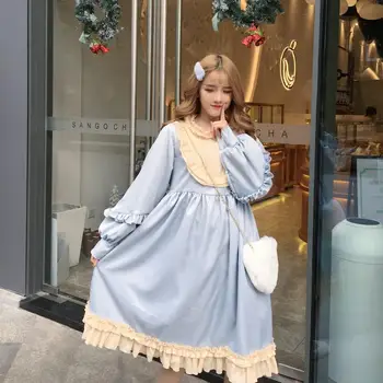 Japonský Mori Dievča Šaty 2019 Nové Lolita Roztomilý Princezná Šaty Cos Loli Tea Party Retro Súd Kawaii Víla Šaty