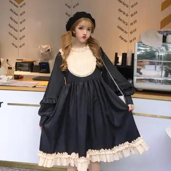 Japonský Mori Dievča Šaty 2019 Nové Lolita Roztomilý Princezná Šaty Cos Loli Tea Party Retro Súd Kawaii Víla Šaty