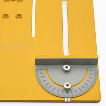 Kruhový Mini Stolný Videl Panel kotúčová Píla Tabuľka Pedál DIY Drevoobrábacie Stroje Mat s mierkou