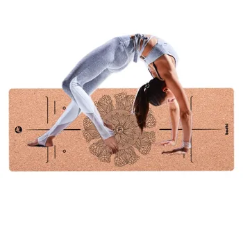 Rôzne vzory 183 cm*68 cm korku yoga mat pohodlné non-slip prenosné vonku mat 5mm hrubé TPE rozširuje yoga mat