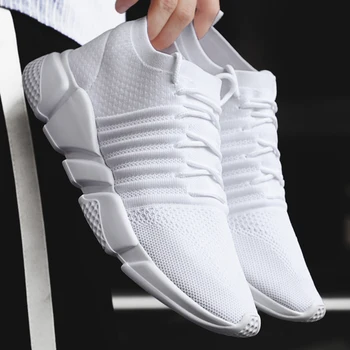 2020 nové pánske členkové topánky biele tenisky móda, topánky, veľkosť vonkajšie športové pohodlné, priedušné, ľahké módnej obuvi