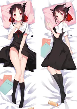 Anime Kaguya-sama Láska Je Vojny vankúše Dakimakura prípade Sexy dievča 3D obojstranné Posteľ Objímanie Telo obliečka na vankúš 01