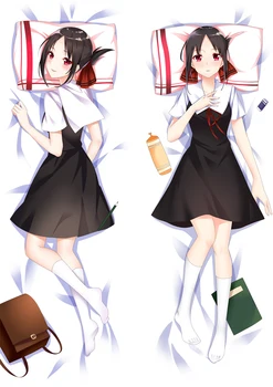 Anime Kaguya-sama Láska Je Vojny vankúše Dakimakura prípade Sexy dievča 3D obojstranné Posteľ Objímanie Telo obliečka na vankúš 01