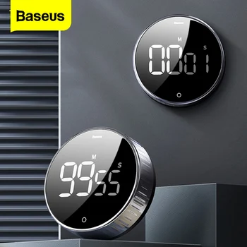 Baseus LED Digitálny Časovač Pre Kuchyňa Varenie Sprcha Štúdia Stopky Budík Magnetické Elektronické Varenie Odpočítavanie Času, Časovač