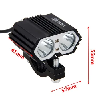 1PC alebo 2KS 30W 5000LM Motocykel Svetlometu Spot light 2x XML-T6 LED Požičovňa Hmlové Svetlo Jazdy Svietidlo s vypínačom