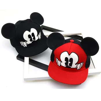 Disney Mickey Mouse Klobúk Detí Roztomilý Kreslený Oka Spp Dieťa šiltovku Chlapec a Dievča Klobúk s Mickey Mouse Tvarované Ucho klobúk