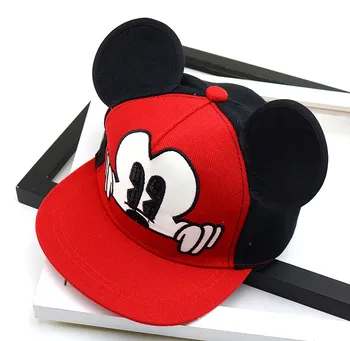 Disney Mickey Mouse Klobúk Detí Roztomilý Kreslený Oka Spp Dieťa šiltovku Chlapec a Dievča Klobúk s Mickey Mouse Tvarované Ucho klobúk