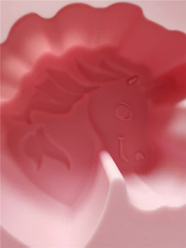 Cartoon Pony 6 Aj Jednorožec Série Silikónové Tortu, Mydlo Formy DIY Čokoláda, Formy, Riad, Vysoká Kvalita Ľahko čistiteľné Pečiace Nástroj QY16