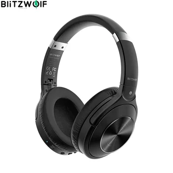 BlitzWolf BW-HP3 Bezdrôtové bluetooth Slúchadlá 40mm Driver Grafén Membrána HiFi Stereo Over-Ear Šumu Gaming Headset