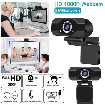 Automatické zaostrovanie, Webkamera 1080P Webová Kamera S Mikrofónom Pre Pc/Usb Počítača Fotoaparát Web Cam Kamera Full Hd 1080P Dropship