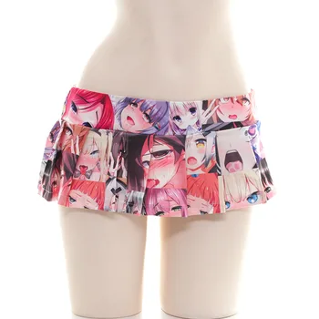2020 nové Anime cosplay tlač sukne ženu sexy mini skladaná sukňa šaty žien femme jupes faldas cortas kawaii dámske oblečenie